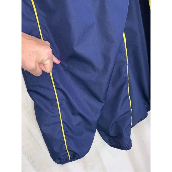 Vintage Y2K University Of Michigan Pro Edge Embriodered Windbreaker Jacket 2XL - Picture 7 of 14